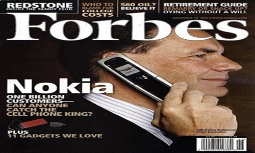 Forbes 2007: ‘Nokia có 1 tỷ khách hàng - còn ai bắt kịp nhà vua?’