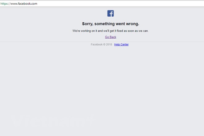 Mạng xã hội lớn nhất toàn cầu Facebook bị sập trong nhiều giờ