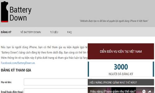 Đã có 3000 người Việt Nam tham gia vụ kiện Apple làm chậm iPhone