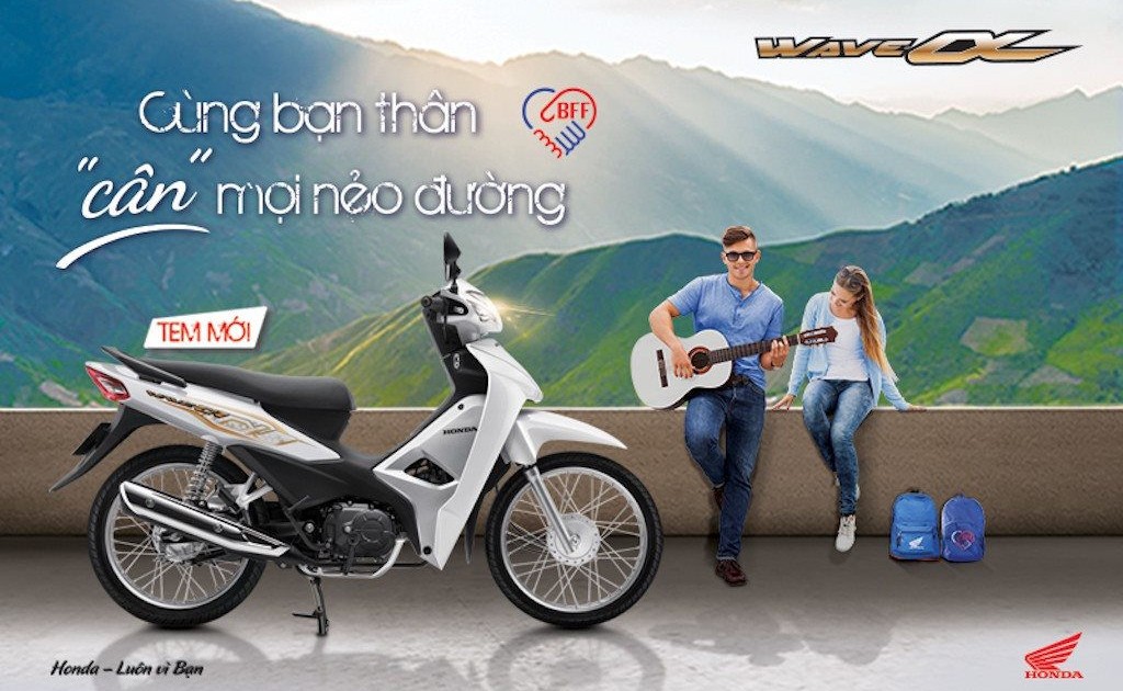 Xe máy Honda Wave Alpha phiên bản Tiêu Chuẩn  2022  Trắng Bạc