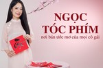 Tóc kẹp phím trở thành điểm nhấn thời trang Tết cho người bận rộn