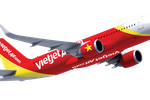 Máy bay của VietJetAir lại va vào chim trời