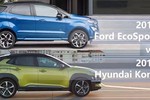 Honda HR-V và Hyundai Kona "hạ bệ" Ford Ecosport 