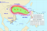Bão số 11 hướng vào miền Trung Việt Nam có thể mạnh cấp 16