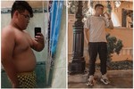 Nhờ tập gym, chàng trai "tạ hai" giảm cân thành hot boy gây sốt