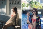 Cựu hot girl Hà thành khoe sắc vóc sau sinh “trông mòn con mắt” 