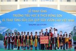 Trẻ em Quảng Ninh đón trường mới từ Chủ tịch Quốc hội và 71 ngàn ly sữa ngon