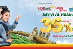 "Thanh toán ngay - Hoàn tiền bay" cung HDbank