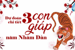 Nhâm Dần 2022 dự báo có 3 con giáp gánh lộc về nhà