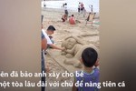 Video: Ông bố xây lâu đài nàng tiên cá tặng con gái