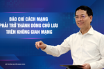 Báo chí Cách mạng phải trở thành dòng chủ lưu trên không gian mạng