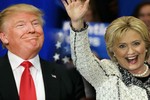 Bà Clinton, ông Trump đứng trước chiến thắng lớn ở 5 bang