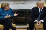 Tổng thống Mỹ Donald Trump và Thủ tướng Đức Merkel lần đầu hội đàm