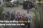 Video: Trộm bẻ khóa xe SH ở Hà Nội