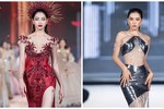 Lương Thùy Linh - Tiểu Vy mặc gợi cảm, catwalk đẹp “thần sầu” 