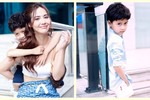 Con trai như hot boy nhí của mỹ nhân Huyền Lizzie “Thương ngày nắng về“