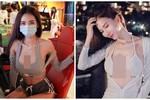 Ngượng đỏ mặt hot girl mặc trang phục siêu ngắn khi dạo phố