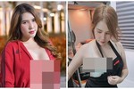 Hot girl ăn mặc hớ hênh, khoe vòng một gây nhức mắt 