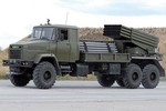 Ukraine “độ” pháo phản lực BM-21 Grad chống quân ly khai