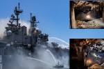 Ảnh sốc: Tàu đổ bộ USS Richard cháy rụi, Iran khẳng định lính Mỹ... tự đốt 