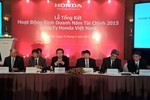 Honda tăng trưởng mạnh trong năm tài chính 2015