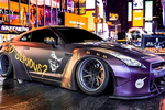 Nissan GT-R R35 Liberty Walk phong cách Joker trên phố Mỹ