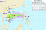Bão Goni vào Biển Đông, thành bão số 10 mạnh cấp 9, giật cấp 12