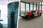 Đại gia cho McLaren Senna GTR gần 47 tỷ "bay" lên penthouse tầng 57