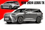 Lexus TX 2024 chốt lịch ra mắt, lộ nội thất với 6 chỗ ngồi