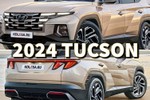 Hyundai Tucson 2024 lộ thiết kế, có trang bị giống SantaFe mới