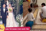 Chồng Đỗ Mỹ Linh chăm cháu, suýt không nhận ra chủ tịch quyền lực