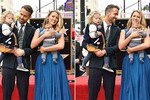 Ryan Reynolds gây chú ý khi lần đầu xuất hiện cùng vợ con