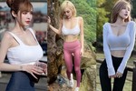 Diện đồ hở bạo đi leo núi, hot girl khoe body vạn người mê