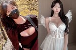 Mặc gợi cảm, hot girl leo núi khoe vòng 1 "ná thở"