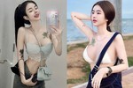 Hot girl “mặc như không” khoe vòng eo rắn nước mê hoặc