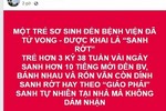 Trẻ chết sau 10 tiếng 'đẻ rơi' ở nhà: Do sinh 'thuận theo tự nhiên'?