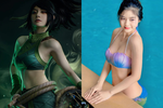 Cosplay thành tướng nữ LMHT, nàng hot girl khoe lưng trần cực nuột