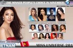 Phạm Hương đang được yêu thích nhất Miss Universe 2015