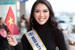 Học trò Hoàng Thùy rạng rỡ lên đường dự thi Miss Intercontinental