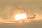 Khoảnh khắc thót tim trực thăng Mi-35M Nga bị bắn ở Syria