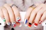 Những mẫu nail siêu ấn tượng dành cho CĐV World Cup 2018