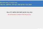 Địa chỉ tra cứu điểm thi THPT quốc gia 2016 chính thức