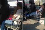 Hành động vô duyên của cô gái trên xe bus gây ức chế