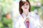 Hoa khôi làng võ Việt yêu kiều trong trang phục Nhật Bản