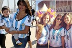 Bạn gái Messi dẫn dàn hot girl cổ vũ cho người tình