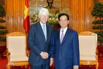 Thủ tướng Nguyễn Tấn Dũng tiếp cựu Tổng thống Mỹ Bill Clinton