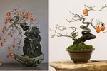 Ngắm hồng giòn bonsai tạo dáng nghệ thuật đỉnh cao