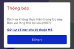 Hàng loạt người dùng App MBBank gặp lỗi không thể truy cập