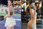 Hot girl Pickleball với loạt ảnh khoe dáng phòng gym cực nuột