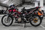 Xế nổ côn tay Suzuki Satria 150 độ "siêu chất" ở Lâm Đồng